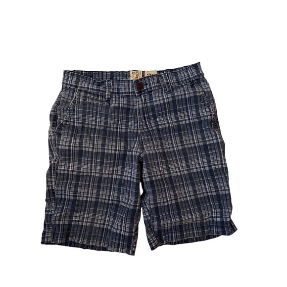 red head Other - Red Head Blue White Plaid Shorts Casual Short Men's Size 32